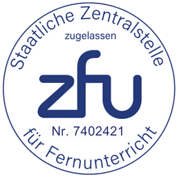 ZFU Zertifikat mit Nr. 7402421